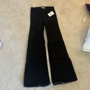 Free People Bell bottom black jeans
